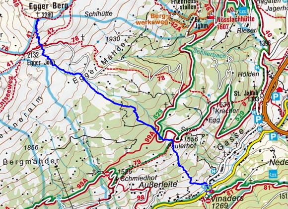 Egger Berg (2280 m) von Vinaders Egger Berg (2280 m) von Vinaders
