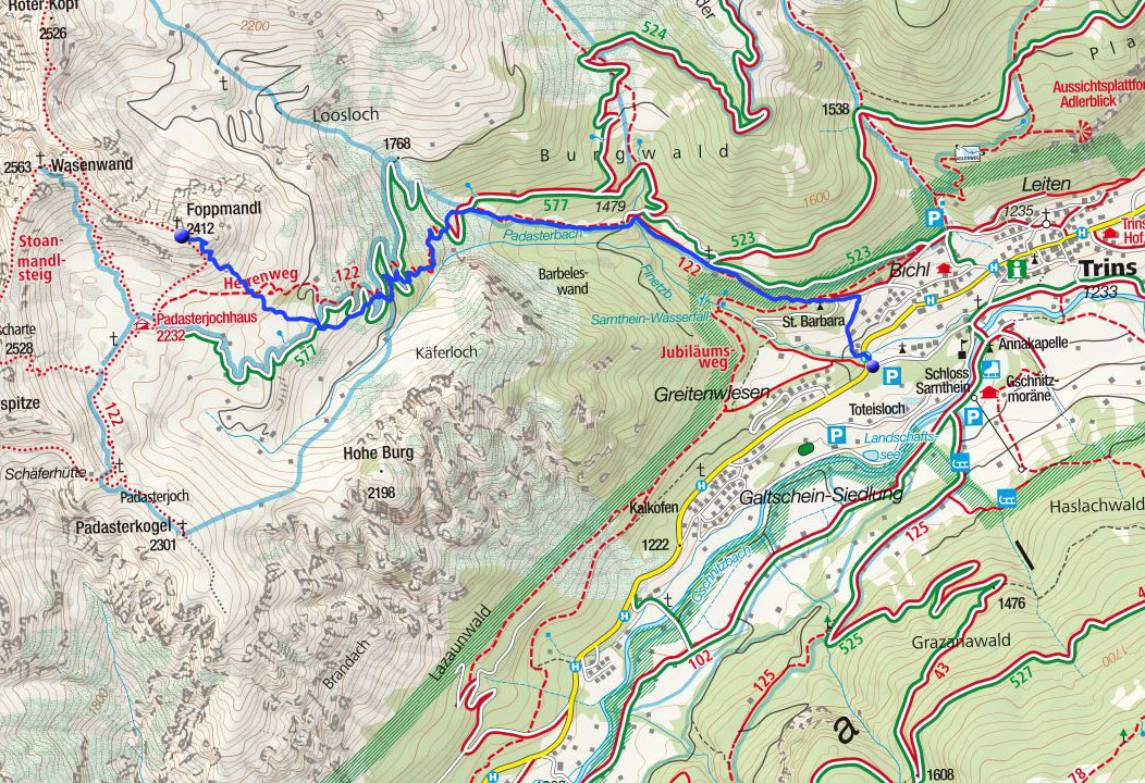 Foppmandl (2412m) von Trins Foppmandl (2412m) von Trins