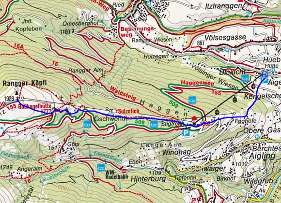 Rangger Köpfl (1939 m) von Oberperfuss Rangger Köpfl (1939 m) von Oberperfuss