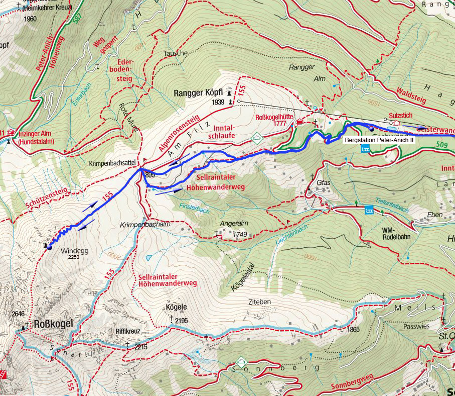 Windegg (2250m) vom Sulzstich Windegg (2250m) vom Sulzstich