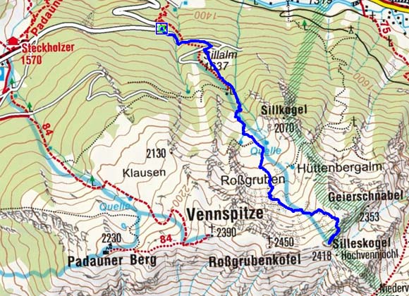 Silleskogel (2418 m) - Eine Skitour im Valsertal/Padaun Silleskogel (2418 m) - Eine Skitour im Valsertal/Padaun
