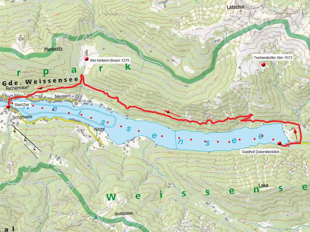 Durch die Sonnseit’n am Weissensee Durch die Sonnseit’n am Weissensee
