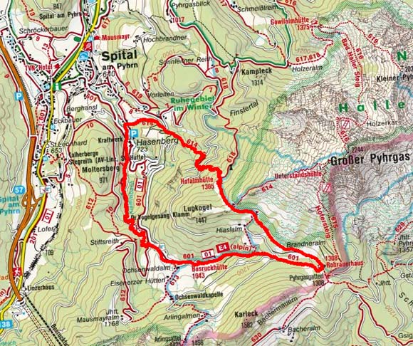 3 Hütten-Wanderung bei Spital am Pyhrn 3 Hütten-Wanderung bei Spital am Pyhrn