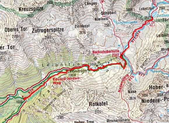 Gartlsee, 2.571 m Gartlsee, 2.571 m