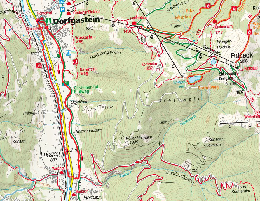 Rundwanderung Dorfgastein - Luggau - Dorfgastein Rundwanderung Dorfgastein - Luggau - Dorfgastein