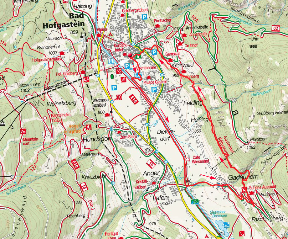 Rundwanderung Gadaunerer Schlucht bei Bad Hofgastein Rundwanderung Gadaunerer Schlucht bei Bad Hofgastein