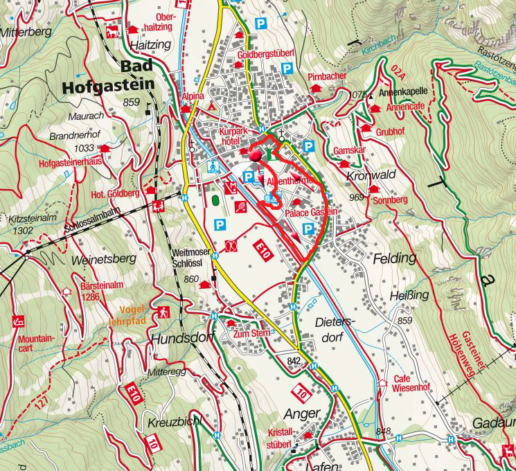 Kleine Dorfrunde in Bad Hofgastein Kleine Dorfrunde in Bad Hofgastein