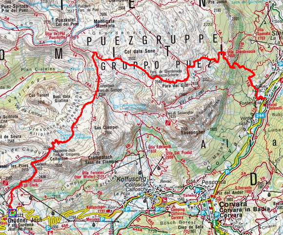 Gardenacia - Durchquerung vom Grödner Joch Gardenacia - Durchquerung vom Grödner Joch