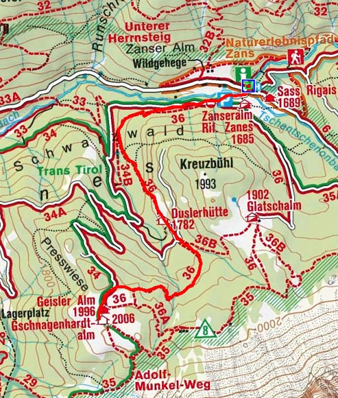 Gschnagenhardt Alm von Zans Gschnagenhardt Alm von Zans
