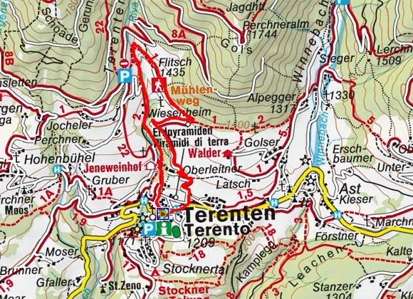 Mühlenweg - Lehrpfad Terenten Mühlenweg - Lehrpfad Terenten