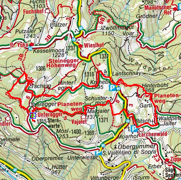 Planetenweg bei Steinegg / Gummer Planetenweg bei Steinegg / Gummer