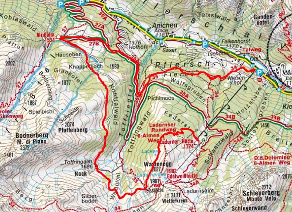 Dolomieuweg (Drei Almenweg) Dolomieuweg (Drei Almenweg)