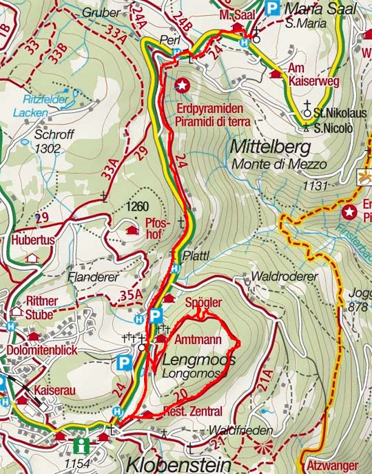 Fennpromenade und Erdpyramiden-Wanderung am Ritten Fennpromenade und Erdpyramiden-Wanderung am Ritten