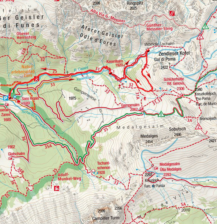 Kaserill Alm – Wörndleloch Alm Rundwanderung Kaserill Alm – Wörndleloch Alm Rundwanderung