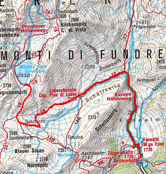 Wilder See von der Fanealm Wilder See von der Fanealm