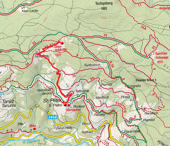 Unterpulghütte (1560m) von St. Peter Unterpulghütte (1560m) von St. Peter