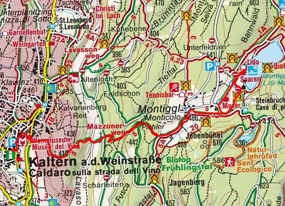 Kaltern - Montiggl - Montiggler Seen Kaltern - Montiggl - Montiggler Seen