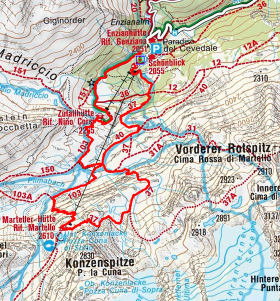 Gletscherlehrpfad Martelltal Gletscherlehrpfad Martelltal