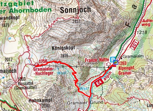 Gramai Hochleger von der Gramaialm Gramai Hochleger von der Gramaialm