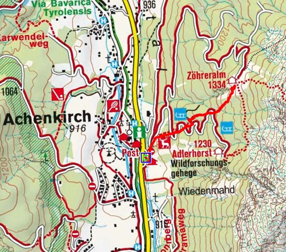 Zöhreralm (1334 m) von Achenkirch Zöhreralm (1334 m) von Achenkirch