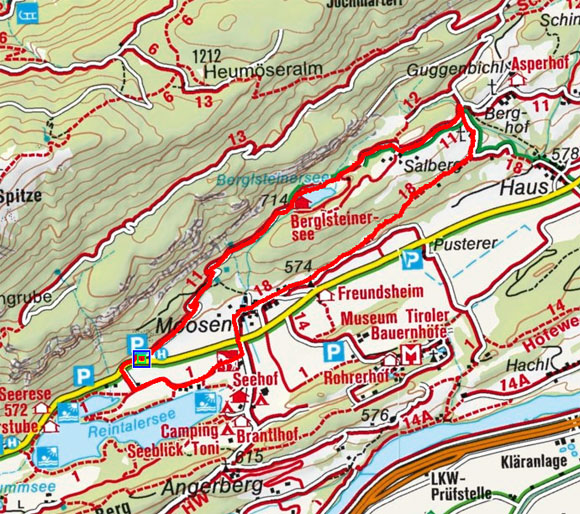 Berglsteiner See Rundwanderung über Moosen Berglsteiner See Rundwanderung über Moosen
