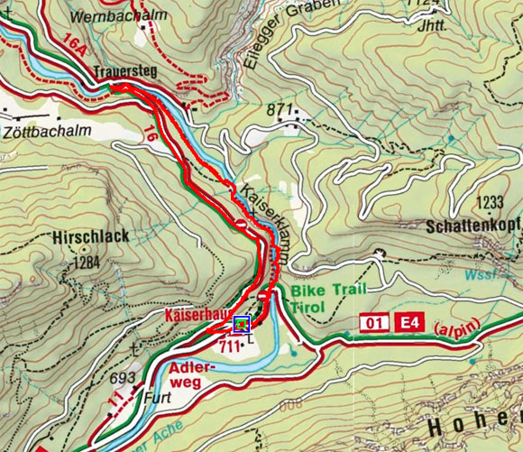Kaiserklamm Rundwanderung Kaiserklamm Rundwanderung