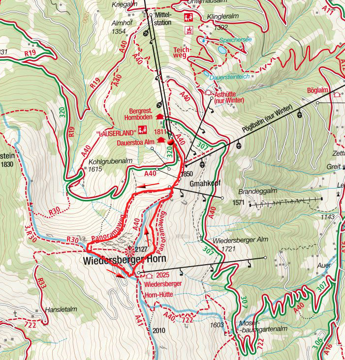 Panoramaweg Wiedersberger Horn Panoramaweg Wiedersberger Horn