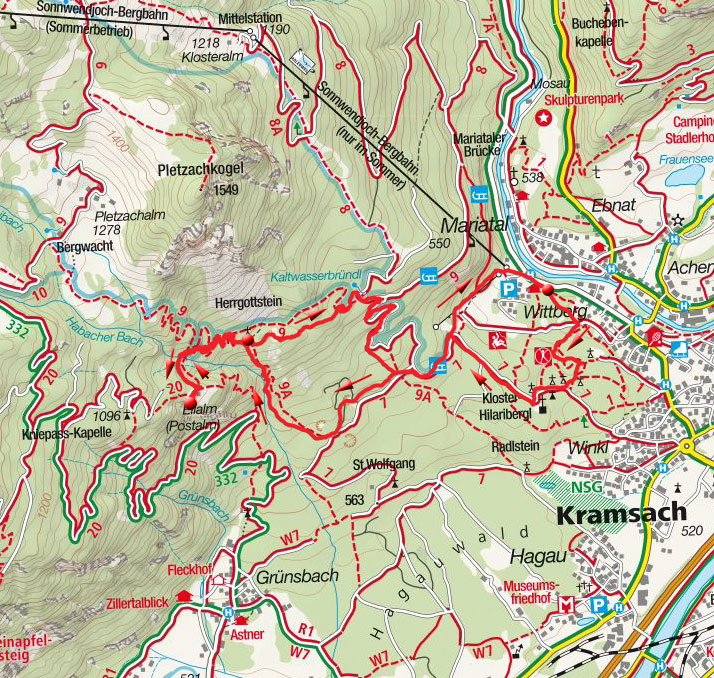Postalm über Herrgottstein von Kramsach Postalm über Herrgottstein von Kramsach