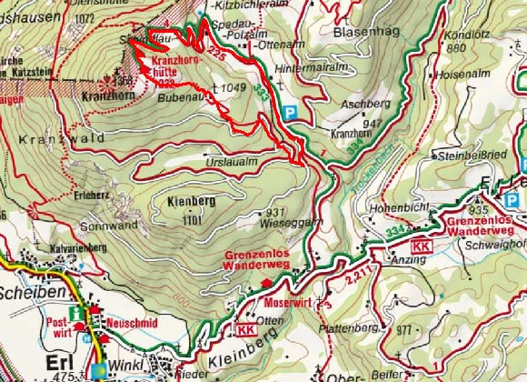 Kranzhornalm Rundwanderung Kranzhornalm Rundwanderung