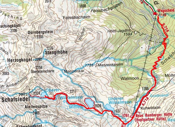 Wildalmseen vom Gasthof Wegscheid Wildalmseen vom Gasthof Wegscheid