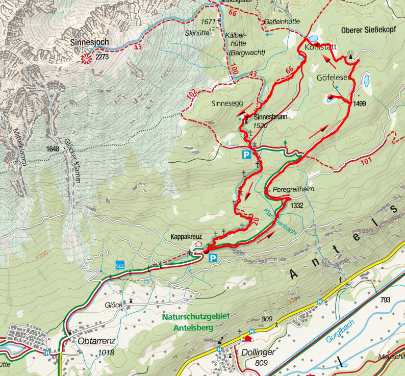 Rundwanderung Göfelesee – Kohlstatt Hochmoor vom Kappakreuz Rundwanderung Göfelesee – Kohlstatt Hochmoor vom Kappakreuz
