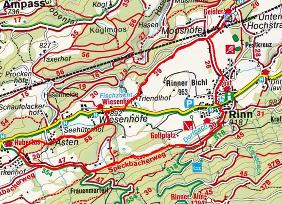 Judenstein - Wiesenhof Rundwanderung Judenstein - Wiesenhof Rundwanderung