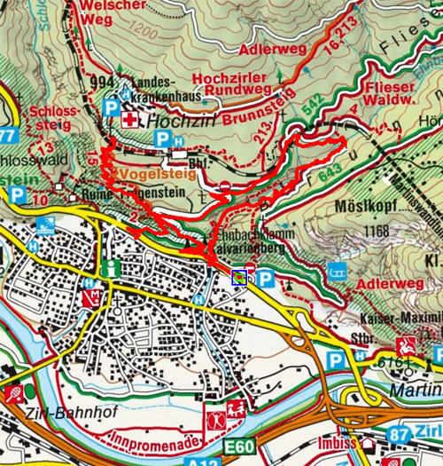 Zirler Kalvarienberg – Ehnbachklamm Rundwanderung Zirler Kalvarienberg – Ehnbachklamm Rundwanderung