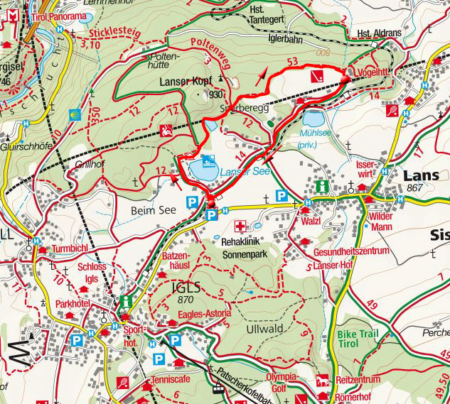 Lansersee – Sperberegg Runde vom Parkplatz Lansersee Lansersee – Sperberegg Runde vom Parkplatz Lansersee