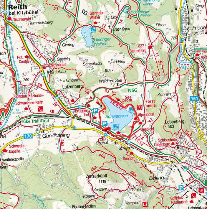 Rund um den Naturbadesee Schwarzsee Rund um den Naturbadesee Schwarzsee
