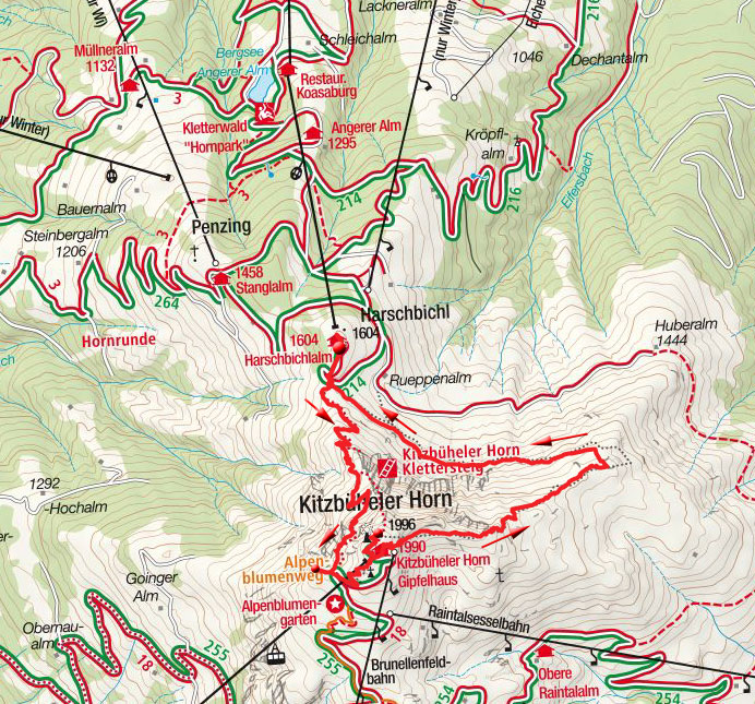 Horn Gipfel-Höhenweg vom Harschbichl Horn Gipfel-Höhenweg vom Harschbichl