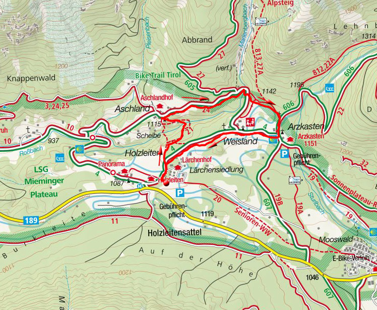Aschlander Rundwanderweg von Holzleiten Aschlander Rundwanderweg von Holzleiten