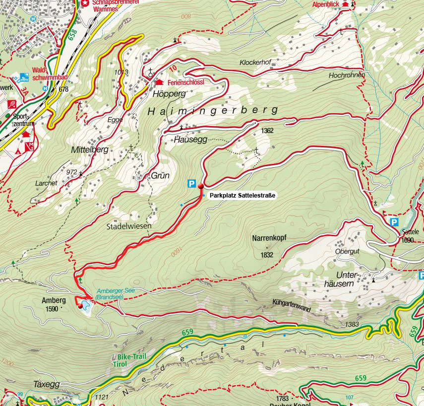 Brandsee (Amberger See) von der Sattelestraße Brandsee (Amberger See) von der Sattelestraße