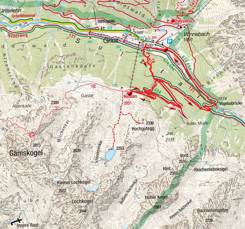 Nisslalm von Gries im Sulztal Nisslalm von Gries im Sulztal