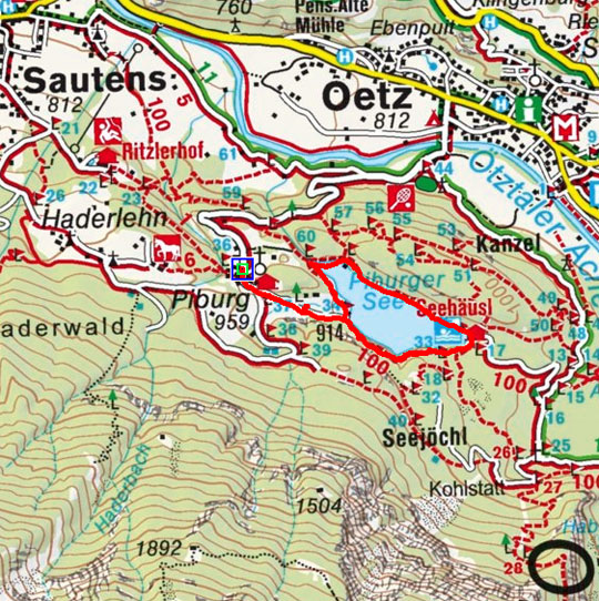 Piburger See Rundwanderung mit Piburger Mühle Piburger See Rundwanderung mit Piburger Mühle