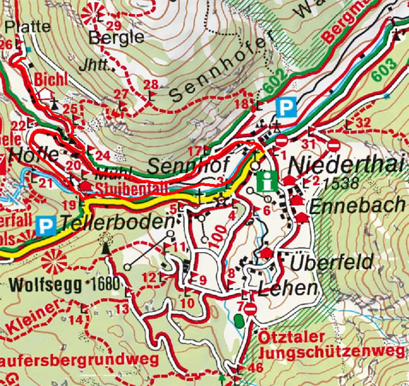 Bichl-Höfle-Platte Rundwanderung von Niederthai Bichl-Höfle-Platte Rundwanderung von Niederthai