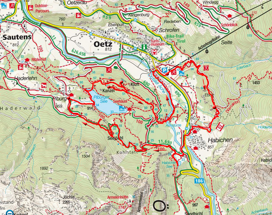Plattformenwanderung bei Oetz und Piburg Plattformenwanderung bei Oetz und Piburg