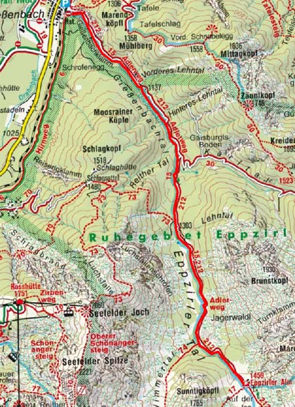 Eppzirler Alm von Gießenbach Eppzirler Alm von Gießenbach
