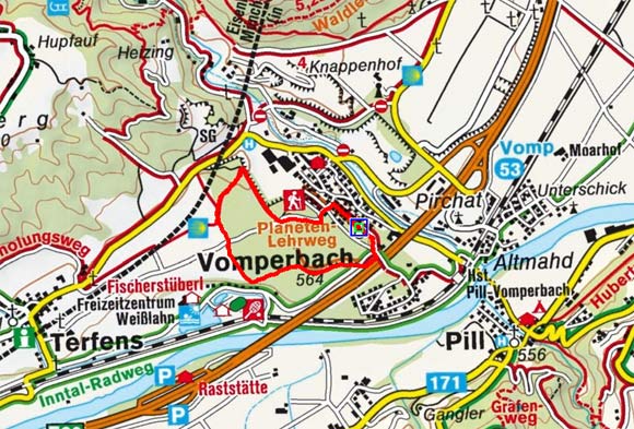 Planetenlehrpfad-Wanderung in Vomperbach Planetenlehrpfad-Wanderung in Vomperbach