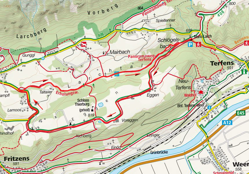 Schloss Thierburg – Larchtal Rundwanderung Schloss Thierburg – Larchtal Rundwanderung