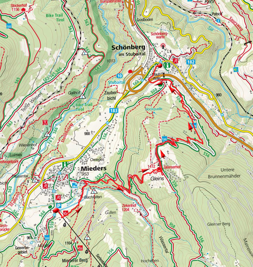 Mieders – Gleinserhöfe - Schönberg Mieders – Gleinserhöfe - Schönberg