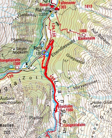 Bsuchalm (B'suachalm) durch das Langetal Bsuchalm (B'suachalm) durch das Langetal