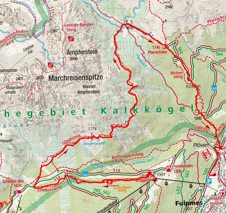 Am Gloatsteig zur Pfarrachalm Am Gloatsteig zur Pfarrachalm