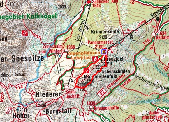 Panoramaweg rund um das Kreuzjoch Panoramaweg rund um das Kreuzjoch