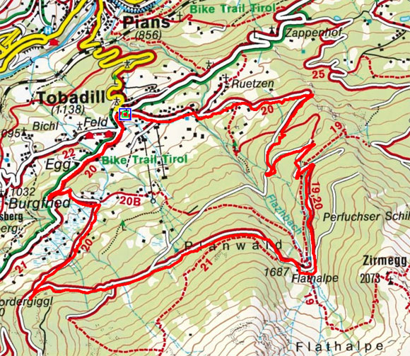 Flath Alm von Tobadill Flath Alm von Tobadill